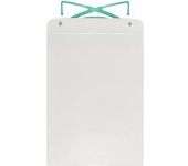 kaiserkraft Bolsa sobre, magnética, con ganchos y franjas magnéticas, para papel de formato DIN A4, H x A 310 x 220 mm, formato vertical, UE 25 unid.