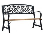 vidaXL Banco De Jardín Madera 120 Cm