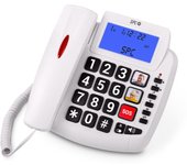 SPC Comfort Volume 2 Teléfono Sobremesa con Teclas Grandes para Personas Mayores Blanco
