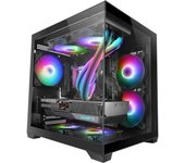 Mars Gaming Mc-view2 Caja Pc Microatx Doble Cristal Templado Ventilador Frgb 120mm Negro