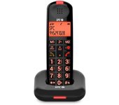 SPC Comfort Kairo Teléfono Fijo Inalámbrico para Mayores Compatible con Audífonos Negro