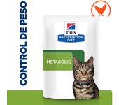 12 x 85gr Pack Sobres Hills Prescription Diet Feline Metabolic Para Gatos 12 X 85gr