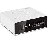 TechniSat DIGITRADIO 51 - Radio Despertador DAB+ (DAB, FM, Radio Reloj, Despertador con 2 Tiempos de Alarma Ajustables, Función de Repetición, Temporizador, Pantalla Regulable) Blanco