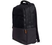 Trust Lisboa Mochila Portatil Hombre 16 Pulgadas, Mochila Viaje 23 litros con Correa para Carrito, Backpack de Plástico Reciclado, Mochila Mujer Ordenador Universidad Negocio Trabajo - Negro