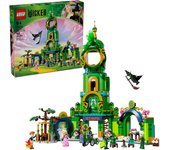 LEGO Wicked Bienvenidos a Emerald City, Ciudad de Juguete de Colección con Torre, Mini Muñecas de Glinda y Elphaba, Regalo para Niñas, Niños y Fans de la Película Musical de 9 Años o Más 75684