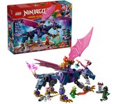 LEGO Ninjago Dragón Maestro Rontu - Figura Articulada de Dragón de Juguete con Cañón - 4 Minifiguras Inc. Lloyd, Sora y Wyldfyre y Espada Reveladora - Regalo para Niños de 7+ Años 71842