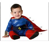 Atosa disfraz heroe comic bebé poderoso 6 a 12 meses