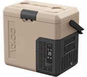 Yolco ET18 - Nevera de arena para frigorífico, congelador, mini portátil con compresor de 12/24 V CC, para coche, camión, barco y enchufe con puerto USB, -20 ℃, color beige