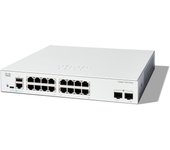Cisco Switch Inteligente Cisco Catalyst 1200-16T-2G, GE de 16 Puertos, SFP GE 2x1, protección Limitada de por Vida (C1200-16T-2G)