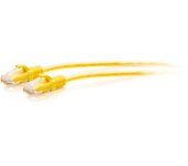 C2G Cable Ethernet ultrafino (2.1 m, CAT6A, extraflexible, ideal para usar con router, módem, Internet, cajas WiFi, Xbox, PS5, Smart TV, SKY Q, ofrece velocidades de Internet ultrarrápidas, amarillo