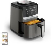 Tefal Easy Fry Silence EY551HE0 freidora Sencillo 5 L Independiente Freidora de aire caliente Negro, Gris, Acero inoxidable