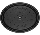 STAUB Cacerola/Cocotte de Hierro Fundido Ovalada, 33 cm de Diámetro, 6,7 L, Negro