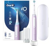 Oral-B iO 4N Cepillo de Dientes Eléctrico con Mango Recargable, 1 Cabezal y Estuche de Viaje, Diseñado por Braun, Regalos Originales para Mujer y Hombre - Lavanda