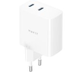 Havit UC45 EU cargador de dispositivo móvil Teléfono móvil, Smartphone, Tableta Blanco Carga rápida Interior