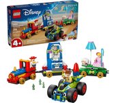 LEGO | Disney y Pixar Tren de Celebración de Toy Story y Coche RC de Juguete con Minifiguras de Woody, Buzz Lightyear, Jessie y Bo Peep - Regalo para Niños y Niñas de 4+ Años 43264