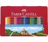 Faber-Castell 115886 - Estuche de metal con 36 lápices de colores, multicolor