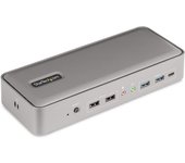 StarTech.com Docking Station KVM USB-C para Portátil - Replicador de Puertos USB Tipo C para 2 Monitores DisplayPort 4K 60Hz - Hub 5x USB - PD 90/45W para 2 Portátiles - Win Mac