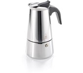 GEFU Cafetera espresso original Emilio 16160, de acero inoxidable, para 6 tazas de café