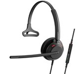 EPOS IMPACT 730T Auriculares Mono con Cable USB-C y USB-A para PC con Micrófono con Cancelación de Ruido, Certificado Teams, Controles In-Line, Ajuste Cómodo, para Oficina, Trabajo Remoto e Híbrido