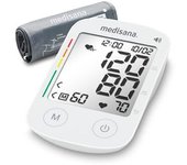 medisana BU 535 Tensiómetro de brazo, medición precisa de la presión arterial y el pulso con función memoria y salida de voz, escala semafórica, función indicación de latidos irregulares