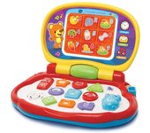 VTech Il My Super Computer - Ordenador Interactivo para niños, Ordenador con ratón Efectos Luminosos, práctica asa, Juego Infantil con Animales y música, Idioma Italiano, Pilas Incluidas, 12-36 Meses