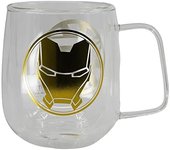 Taza de cristal de doble pared de 290 ml de Marvel