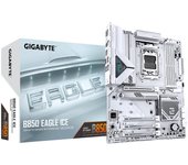 GIGABYTE B850 EAGLE ICE Placa Base - Procesadores AMD Ryzen serie 9000, VRM digital de 8+2+2 fases, hasta 8200 MHz DDR5 (O.C), 1 x M.2 PCIe 5.0 + 2 x M.2 PCIe 4.0, LAN 2.5 GbE, USB 3.2 Gen 2