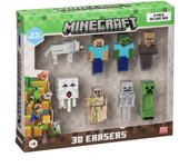 Minecraft 3d erasers - 8 pack deluxe box ver.a