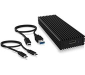 ICY BOX IB-1816M-C31 Caja externa para unidad de estado sólido (SSD) Negro U.2
