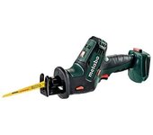 Metabo 602266840 Sierra de sable inalámbrica SSE 18 LTX | + Estuche MetaLoc, inserte | Grabación rápida / luz de trabajo / tope de profundidad ajustable (1.7 KG / sin batería, sin cargador)