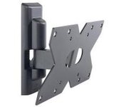 Meliconi CME ETR120, Soporte de TV para pared, Soporte de TV Inclinable, Soporte de TV Plano de 14" a 32", VESA 75-100-200x100, Capacidad de carga 20 Kg, Made in Italy, Negro