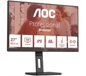 AOC E3 U27E3UF pantalla para PC 68,6 cm (27") 3840 x 2160 Pixeles 4K Ultra HD LED Negro