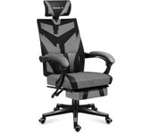 Huzaro Combat 5.0 Silla para videojuegos de PC Asiento de malla Negro, Gris