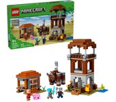 LEGO Minecraft El Puesto de Avanzada de los Saqueadores y el Devastador - Fortaleza de Juguete - Figura Articulada de Devastador con Mandíbula Móvil - Regalo Gamer para Niños y Niñas de 9+ Años 21278