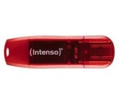 Intenso Rainbow Line unidad flash USB 128 GB USB tipo A 2.0 Rojo, Transparente