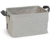 Brabantia - Cesto de la ropa plegable - Almacenamiento multifuncional - Se pliega - Revestimiento resistente al agua - Asas suaves para levantar - Gran volumen - Gris - 35L