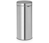Brabantia Touch Bin, 30L Alrededor Plástico, Acero inoxidable