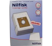 Nilfisk 5 Bolsas Aspiradoras Original + Pre-filtro - Accesorio para Aspiradoras One (78602600)
