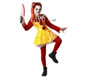 Atosa disfraz payasa halloween vestido amarillo niña 10 a 12 años