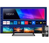 Tele System Smart TV 40 Pulgadas Full HD LED Frameless, Certificado CAM tivùsat, HbbTV, HDR10 HLG, Powered by VIDAA, Doble Mando a Distancia Incluido.