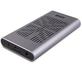 Lindy 43382 caja para disco duro externo Caja externa para unidad de estado sólido (SSD) Plata M.2