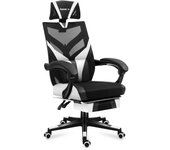 Huzaro Combat 5.0 Silla para videojuegos de PC Asiento de malla Negro, Blanco