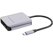 Conceptronic BIAN09G lector de tarjeta USB 3.2 Gen 2 Type-C Gris