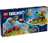 LEGO DREAMZzz 2 en 1 Camión-Espray de Pintura de Mateo o Lanzacohetes de Juguete con Propulsores Modulares - 5 Minifiguras Inc. Cooper y Sr. Oz - Regalo para Niños y Niñas de 9+ Años 71499