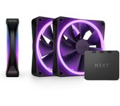 NZXT F120 RGB DUO Triple Pack Carcasa del ordenador Ventilador 12 cm Negro 3 pieza(s)