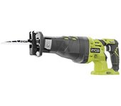 RYOBI - Sierra Sable 18V ONE+ - Carrera Hoja 28mm, Velocidad 2900rpm - Zapata Ajustable, Empuñadura Gripzone, Antivibración - Cambio de Hoja sin Herramienta - Sin Batería ni Cargador - R18RS-0