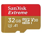 SanDisk SDSQXNE-032G-GN6MA Extreme - Tarjeta de Memoria MicroSDHC de 32 GB (hasta 90 MB/s, Clase 10 U3)