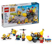 LEGO GRU 4: Mi Villano Favorito Minions y Coche Banana de Juguete de Construcción con 4 Figuras Inc. Dave y Mel, Regalo para Niños y Niñas de 6 Años o Más Fans de la Película 75580