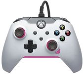 PDP Mando con cable: Blanco fusión Para Xbox Series X|S, Xbox One y Windows 10/11