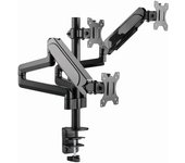 Gembird MA-DA3-01 soporte para monitor 68,6 cm (27") Negro Escritorio